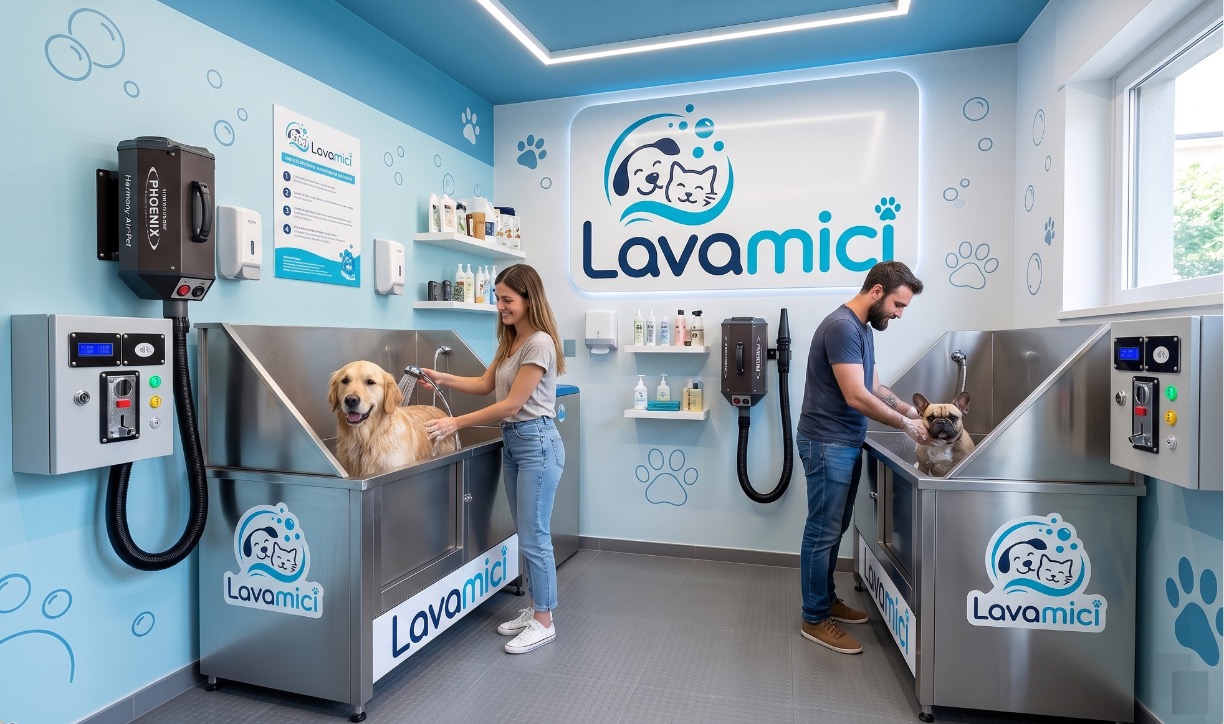Negozio LAVAMICI® — vasche inox self-service per cani